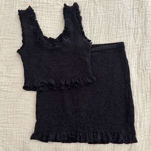 Anthropologie Smocked Set
